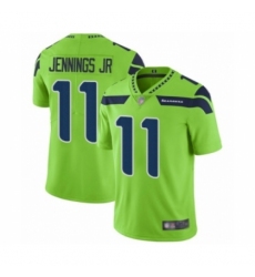 Men's Seattle Seahawks #11 Gary Jennings Jr. Limited Green Rush Vapor Untouchable Football Jersey