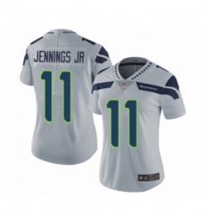 Women's Seattle Seahawks #11 Gary Jennings Jr. Grey Alternate Vapor Untouchable Limited Player Football Jersey