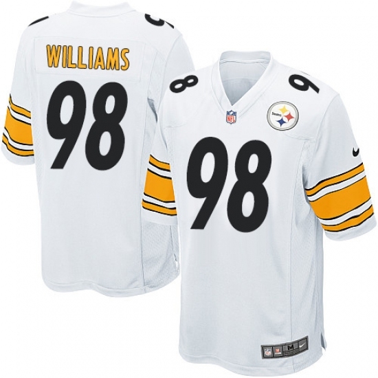 Men's Nike Pittsburgh Steelers #98 Vince Williams Game White NFL Jersey Men's Nike Pittsburgh Steelers #98 Vince Williams Game White NFL Jersey