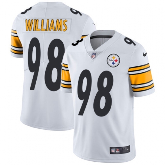 Men's Nike Pittsburgh Steelers #98 Vince Williams White Vapor Untouchable Limited Player NFL Jersey Men's Nike Pittsburgh Steelers #98 Vince Williams White Vapor Untouchable Limited Player NFL Jersey