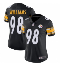 Women's Nike Pittsburgh Steelers #98 Vince Williams Black Team Color Vapor Untouchable Limited Player NFL Jersey