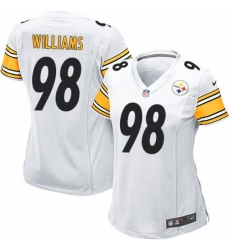 Women's Nike Pittsburgh Steelers #98 Vince Williams Game White NFL Jersey