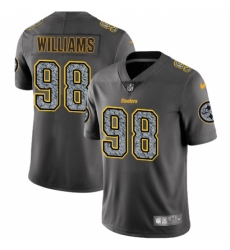 Youth Nike Pittsburgh Steelers #98 Vince Williams Gray Static Vapor Untouchable Limited NFL Jersey