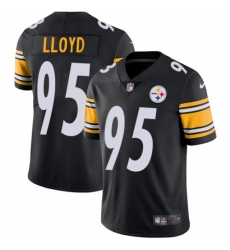 Men's Nike Pittsburgh Steelers #95 Greg Lloyd Black Team Color Vapor Untouchable Limited Player NFL Jersey