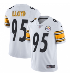 Men's Nike Pittsburgh Steelers #95 Greg Lloyd White Vapor Untouchable Limited Player NFL Jersey