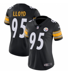 Women's Nike Pittsburgh Steelers #95 Greg Lloyd Black Team Color Vapor Untouchable Limited Player NFL Jersey