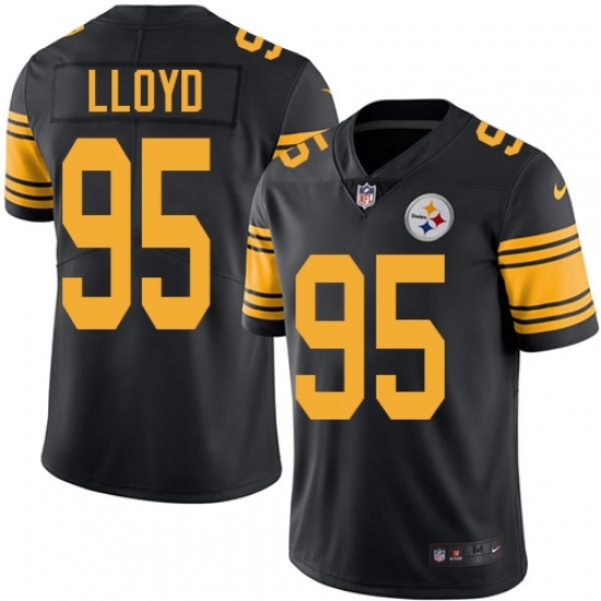 Youth Nike Pittsburgh Steelers #95 Greg Lloyd Limited Black Rush Vapor Untouchable NFL Jersey Youth Nike Pittsburgh Steelers #95 Greg Lloyd Limited Black Rush Vapor Untouchable NFL Jersey