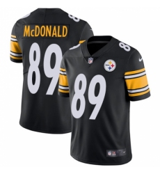 Men's Nike Pittsburgh Steelers #89 Vance McDonald Black Team Color Vapor Untouchable Limited Player NFL Jersey