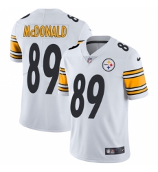 Men's Nike Pittsburgh Steelers #89 Vance McDonald White Vapor Untouchable Limited Player NFL Jersey