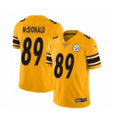 Men's Pittsburgh Steelers #89 Vance McDonald Limited Gold Inverted Legend Football Jersey