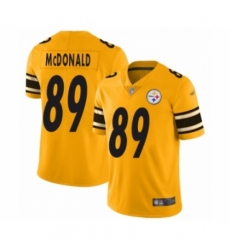 Women's Pittsburgh Steelers #89 Vance McDonald Limited Gold Inverted Legend Football Jersey