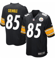 Men's Nike Pittsburgh Steelers #85 Xavier Grimble Game Black Team Color NFL Jersey