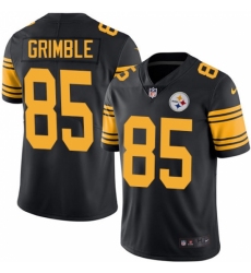 Men's Nike Pittsburgh Steelers #85 Xavier Grimble Limited Black Rush Vapor Untouchable NFL Jersey