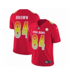 Men's Nike Pittsburgh Steelers #84 Antonio Brown Limited Red AFC 2019 Pro Bowl NFL Jersey
