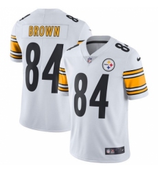 Men's Nike Pittsburgh Steelers #84 Antonio Brown White Vapor Untouchable Limited Player NFL Jersey