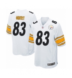 Men's Pittsburgh Steelers #83 Zach Gentry Game White Football Jersey