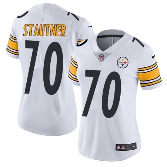Women's Nike Pittsburgh Steelers #70 Ernie Stautner White Vapor Untouchable Limited Player NFL Jersey Women's Nike Pittsburgh Steelers #70 Ernie Stautner White Vapor Untouchable Limited Player NFL Jersey
