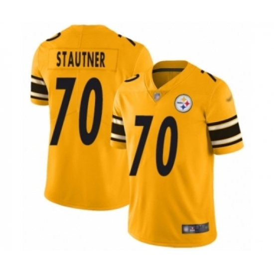 Women's Pittsburgh Steelers #70 Ernie Stautner Limited Gold Inverted Legend Football Jersey Women's Pittsburgh Steelers #70 Ernie Stautner Limited Gold Inverted Legend Football Jersey