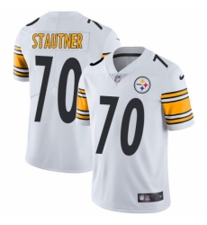 Youth Nike Pittsburgh Steelers #70 Ernie Stautner White Vapor Untouchable Limited Player NFL Jersey