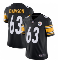 Men's Nike Pittsburgh Steelers #63 Dermontti Dawson Black Team Color Vapor Untouchable Limited Player NFL Jersey