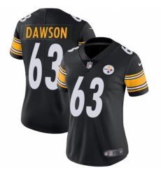 Women's Nike Pittsburgh Steelers #63 Dermontti Dawson Black Team Color Vapor Untouchable Limited Player NFL Jersey