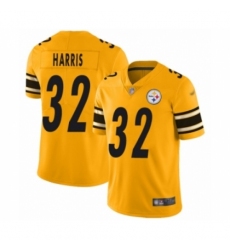 Men's Pittsburgh Steelers #32 Franco Harris Limited Gold Inverted Legend Football Jersey