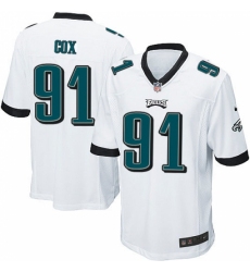 Men's Nike Philadelphia Eagles #91 Fletcher Cox Game White NFL Jersey