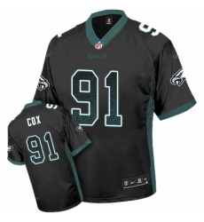 Men's Nike Philadelphia Eagles #91 Fletcher Cox Limited Black Drift Fashion NFL Jersey