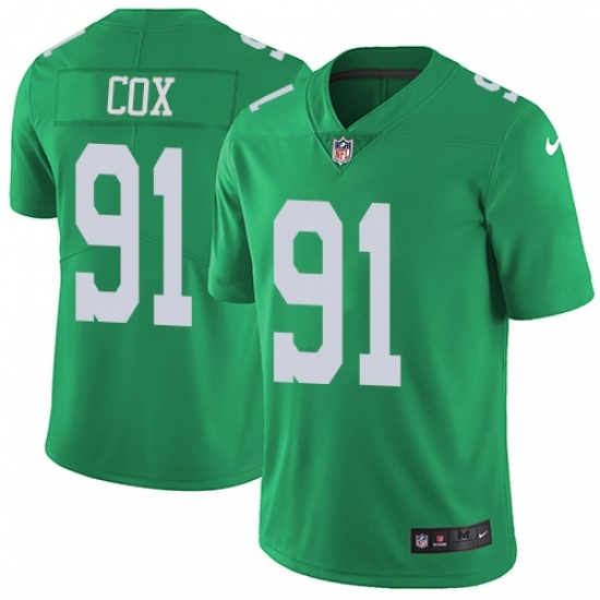 Men's Nike Philadelphia Eagles #91 Fletcher Cox Limited Green Rush Vapor Untouchable NFL Jersey Men's Nike Philadelphia Eagles #91 Fletcher Cox Limited Green Rush Vapor Untouchable NFL Jersey