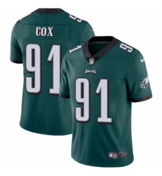 Men's Nike Philadelphia Eagles #91 Fletcher Cox Midnight Green Team Color Vapor Untouchable Limited Player NFL Jersey