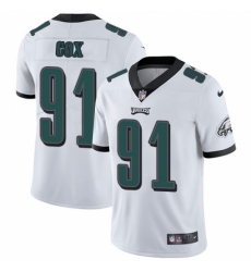 Men's Nike Philadelphia Eagles #91 Fletcher Cox White Vapor Untouchable Limited Player NFL Jersey