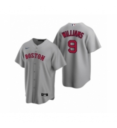 Men's Boston Red Sox #9 Ted Williams Nike Gray Replica Road Jersey