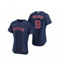 Men's Boston Red Sox #9 Ted Williams Nike Navy Authentic 2020 Alternate Jersey