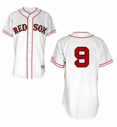 Men's Majestic Boston Red Sox #9 Ted Williams Authentic White 1936 Turn Back The Clock MLB Jersey