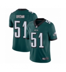 Men's Philadelphia Eagles #51 Zach Brown Midnight Green Team Color Vapor Untouchable Limited Player Football Jersey