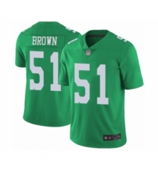 Youth Philadelphia Eagles #51 Zach Brown Limited Green Rush Vapor Untouchable Football Jersey