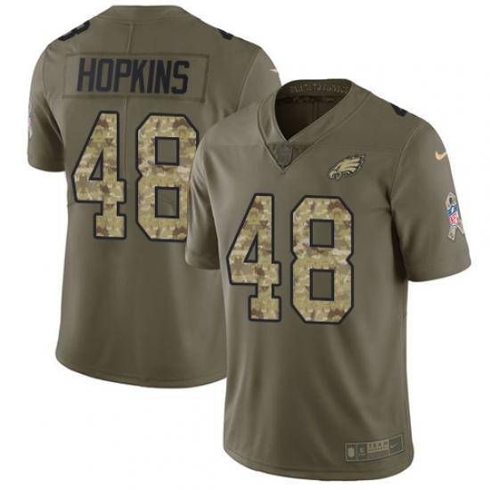 Youth Nike Philadelphia Eagles #48 Wes Hopkins Limited Olive/Camo 2017 Salute to Service NFL Jersey Youth Nike Philadelphia Eagles #48 Wes Hopkins Limited Olive/Camo 2017 Salute to Service NFL Jersey