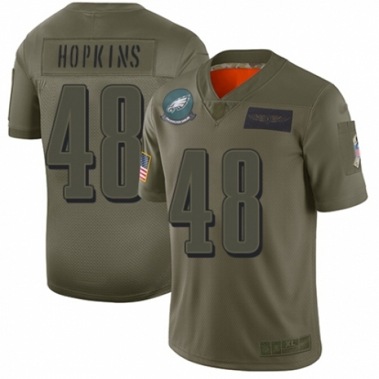Youth Philadelphia Eagles #48 Wes Hopkins Limited Camo 2019 Salute to Service Football Jersey Youth Philadelphia Eagles #48 Wes Hopkins Limited Camo 2019 Salute to Service Football Jersey