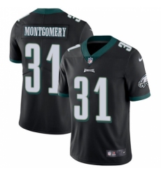 Men's Nike Philadelphia Eagles #31 Wilbert Montgomery Black Alternate Vapor Untouchable Limited Player NFL Jersey