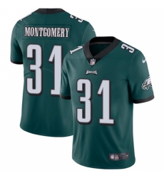 Men's Nike Philadelphia Eagles #31 Wilbert Montgomery Midnight Green Team Color Vapor Untouchable Limited Player NFL Jersey