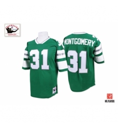 Mitchell And Ness Philadelphia Eagles #31 Wilbert Montgomery Green Authentic Throwback NFL Jersey