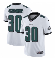 Men's Nike Philadelphia Eagles #30 Corey Clement White Vapor Untouchable Limited Player NFL Jersey