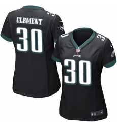 Women's Nike Philadelphia Eagles #30 Corey Clement Game Black Alternate NFL Jersey