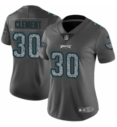 Women's Nike Philadelphia Eagles #30 Corey Clement Gray Static Vapor Untouchable Limited NFL Jersey