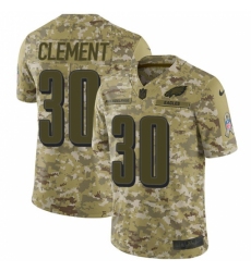 Youth Nike Philadelphia Eagles #30 Corey Clement Limited Camo 2018 Salute to Service NFL Jersey
