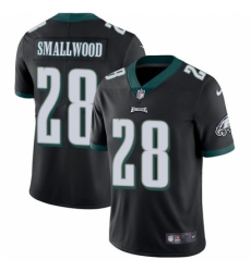 Men's Nike Philadelphia Eagles #28 Wendell Smallwood Black Alternate Vapor Untouchable Limited Player NFL Jersey