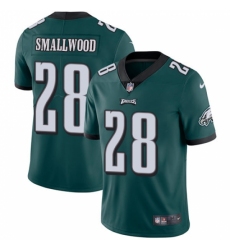 Men's Nike Philadelphia Eagles #28 Wendell Smallwood Midnight Green Team Color Vapor Untouchable Limited Player NFL Jersey