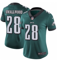 Women's Nike Philadelphia Eagles #28 Wendell Smallwood Midnight Green Team Color Vapor Untouchable Limited Player NFL Jersey