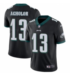 Men's Nike Philadelphia Eagles #13 Nelson Agholor Black Alternate Vapor Untouchable Limited Player NFL Jersey