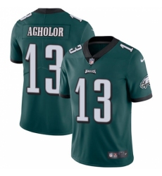 Youth Nike Philadelphia Eagles #13 Nelson Agholor Midnight Green Team Color Vapor Untouchable Limited Player NFL Jersey